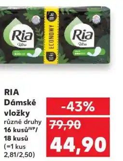 Kaufland Ria Dámské vložky nabídka