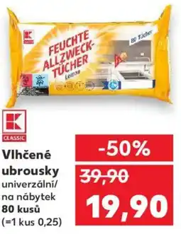 Kaufland Vlhčené ubrousky nabídka