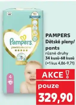 Kaufland PAMPERS Dětské pleny/ pants nabídka