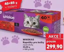 Kaufland WHISKAS Kapsičky pro kočky nabídka