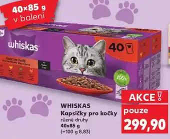 Kaufland WHISKAS Kapsičky pro kočky nabídka