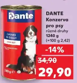 Kaufland DANTE Konzerva pro psy nabídka