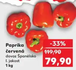 Kaufland Paprika červená nabídka