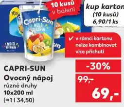 Kaufland CAPRI-SUN Ovocný nápoj nabídka