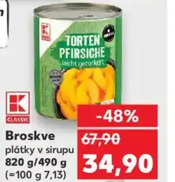 Kaufland Broskve nabídka