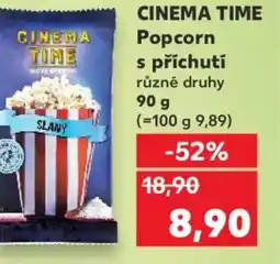 Kaufland CINEMA TIME Popcorn s příchutí nabídka