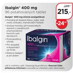 Magistra lékárny Ibalgin® 400 mg nabídka