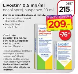 Magistra lékárny LivostinⓇ 0,5 mg/ml nabídka