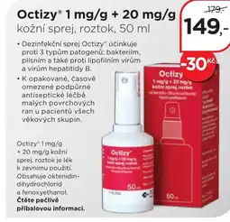 Magistra lékárny OctizyⓇ 1 mg/g + 20 mg/g kožní sprej, roztok nabídka
