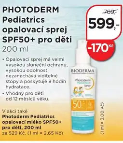 Magistra lékárny PHOTODERM Pediatrics opalovací sprej SPF50+ pro děti nabídka