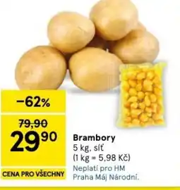 Tesco Brambory nabídka