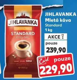 Kaufland JIHLAVANKA Mletá káva Standard 1 kg nabídka