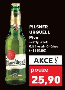 Kaufland Pilsner Urquell nabídka