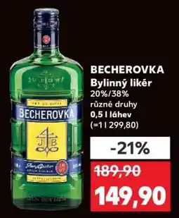 Kaufland Becherovka nabídka