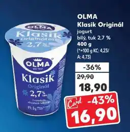 Kaufland OLMA Klasik Originál jogurt nabídka