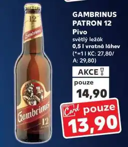 Kaufland Gambrinus Patron 12 nabídka