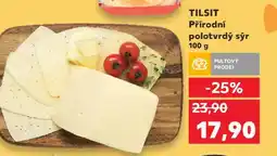 Kaufland TILSIT Přírodní polotvrdý sýr 100 g nabídka