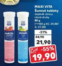 Kaufland Maxi Vita šumivé tablety nabídka