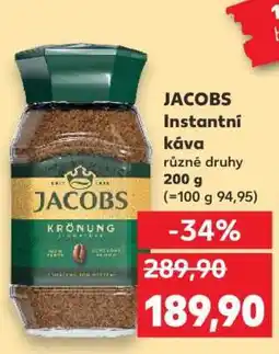 Kaufland JACOBS instantní káva nabídka