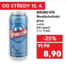 Kaufland BRUNCVÍK Nealkoholické pivo nabídka