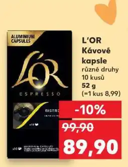 Kaufland L’OR kávové kapsle nabídka