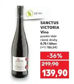 Kaufland SANCTUS VICTORIA Víno nabídka