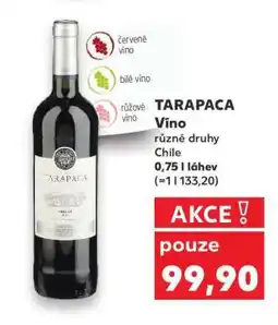Kaufland TARAPACA Víno nabídka