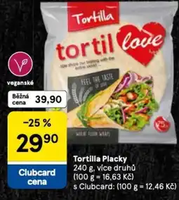 Tesco Tortilla Placky nabídka