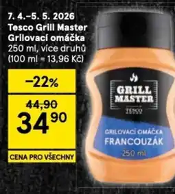 Tesco Tesco Grill Master Grilovací omáčka nabídka