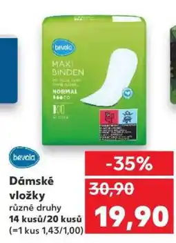 Kaufland Dámské vložky nabídka
