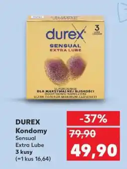 Kaufland DUREX Kondomy Sensual Extra Lube nabídka