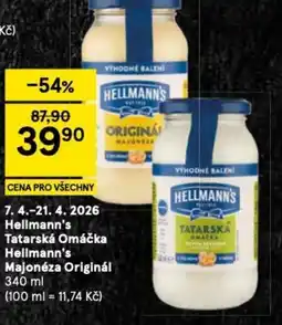 Tesco Hellmann's Tatarská Omáčka Hellmann's Majonéza Originál nabídka