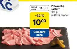 Tesco Polosuchý salám nabídka