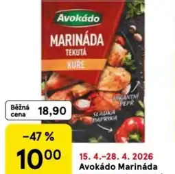 Tesco Avokádo Marináda nabídka