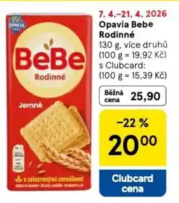 Tesco Opavia Bebe Rodinné nabídka