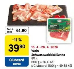 Tesco Wein Schwarzwaldská šunka nabídka