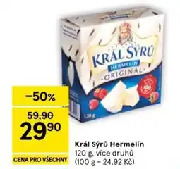 Tesco Král Sýrů Hermelín nabídka