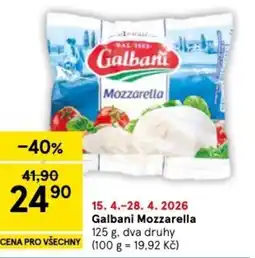 Tesco Galbani Mozzarella nabídka