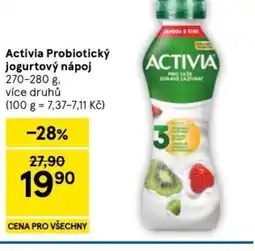 Tesco Activia Probiotický jogurtový nápoj nabídka