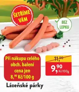 MP Krásno Lázeňské párky nabídka