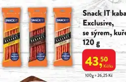 MP Krásno Snack IT kabanos Exclusive, se sýrem, kuřecí nabídka