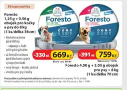Dr. Max Foresto 1,25 g +0,56 g obojek pro kočky a psy do 8 kg (1 ks/délka 38 cm) nabídka
