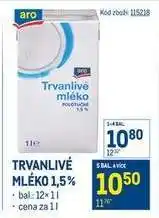 Makro Trvanlivé mléko 1,5 nabídka