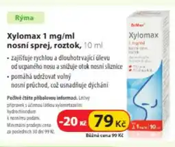 Dr. Max Xylomax 1 mg/ml nosní sprej, roztok nabídka