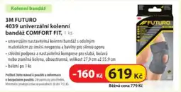 Dr. Max 3M FUTURO 4039 univerzální kolenní bandáž Comfort Fit nabídka