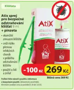 Dr. Max Atix sprej pro bezpečné odstraňování klíšťat + pinzeta nabídka