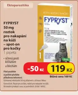 Dr. Max Fypryst 50 mg roztok pro nakapání na kůži - spot-on pro kočky nabídka