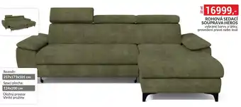 Rohová sedací souprava heros