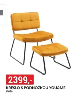 Baumax Křeslo s podnožkou you&me nabídka