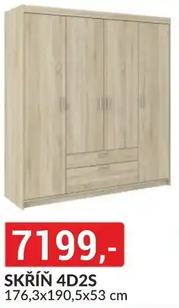 Baumax Skříň 4d2s nabídka
